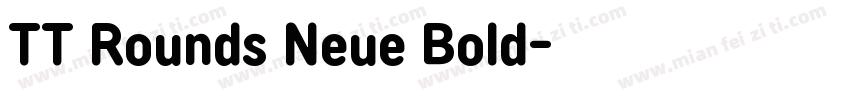 TT Rounds Neue Bold字体转换